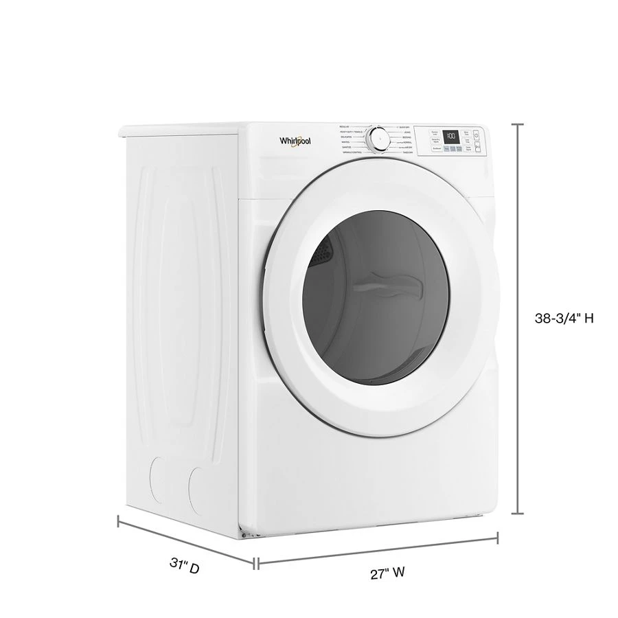 7.4 cu. ft. ENERGY STAR® Front Load Electric Dryer with Wrinkle Shield™ Option WED4720RW