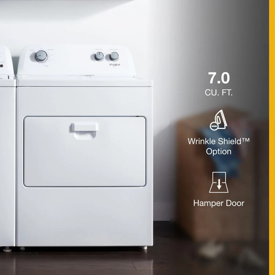 7.0 cu. ft. Top Load Electric Dryer with AutoDry™ Drying System WED4850HW