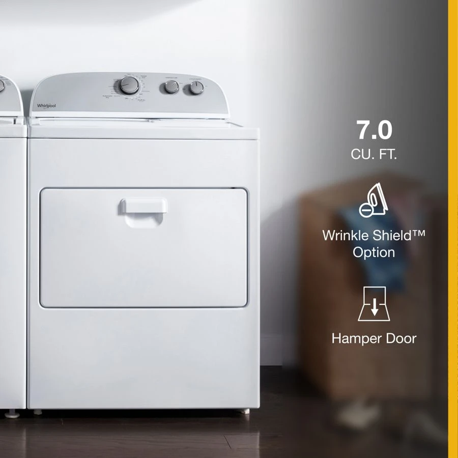 7.0 Cu. Ft. Top Load Electric Dryer With Autodry™ Drying System WED4950HW