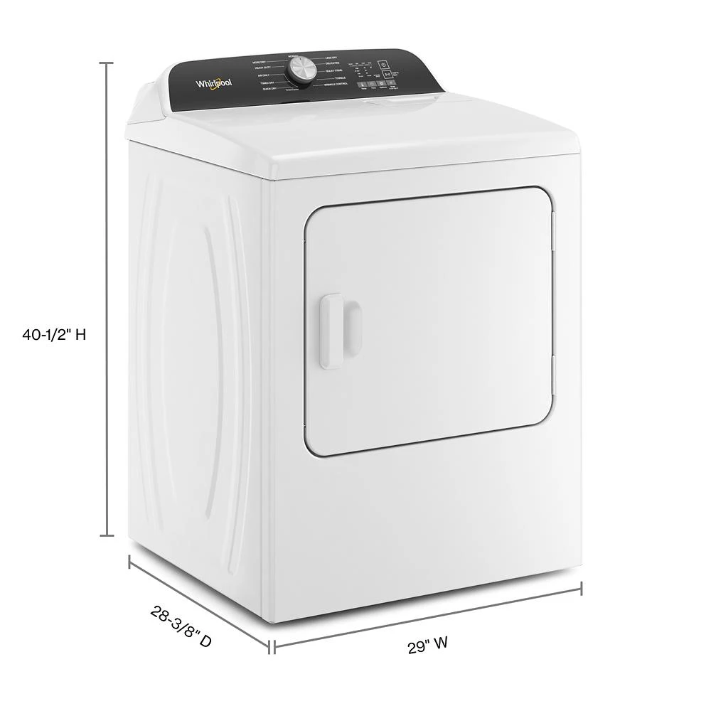 7.0 Cu. Ft. Long Vent Electric Moisture Sensing Dryer WED500CMW