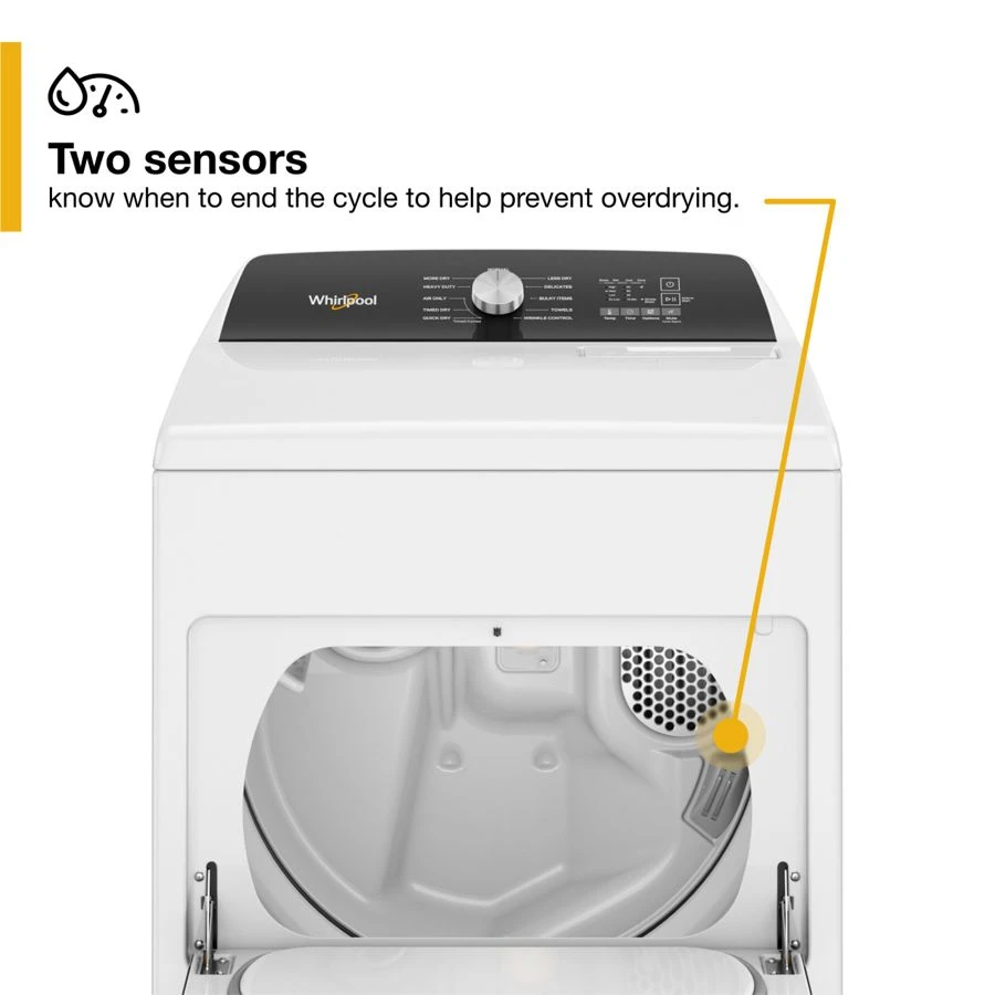 7.0 Cu. Ft. Top Load Electric Moisture Sensing Dryer WED5010LW
