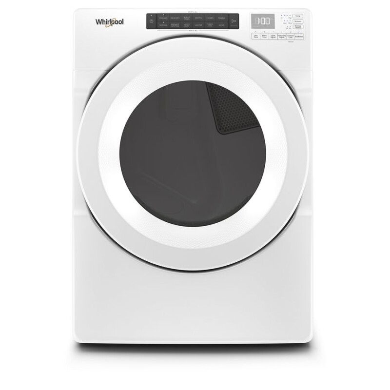 Whirlpool 7.4 cu.ft Front Load Long Vent Electric Dryer with Intuitive Controls White WED560LHW Picture 1