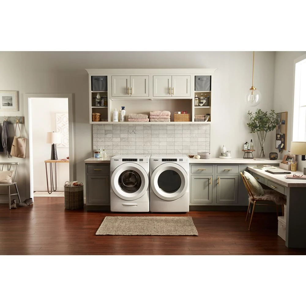 7.4 cu. ft. Front Load Electric Dryer with Intuitive Touch Controls WED5620HW