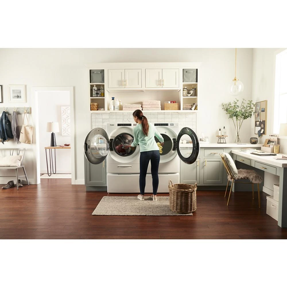 7.4 cu. ft. Front Load Electric Dryer with Intuitive Touch Controls WED5620HW