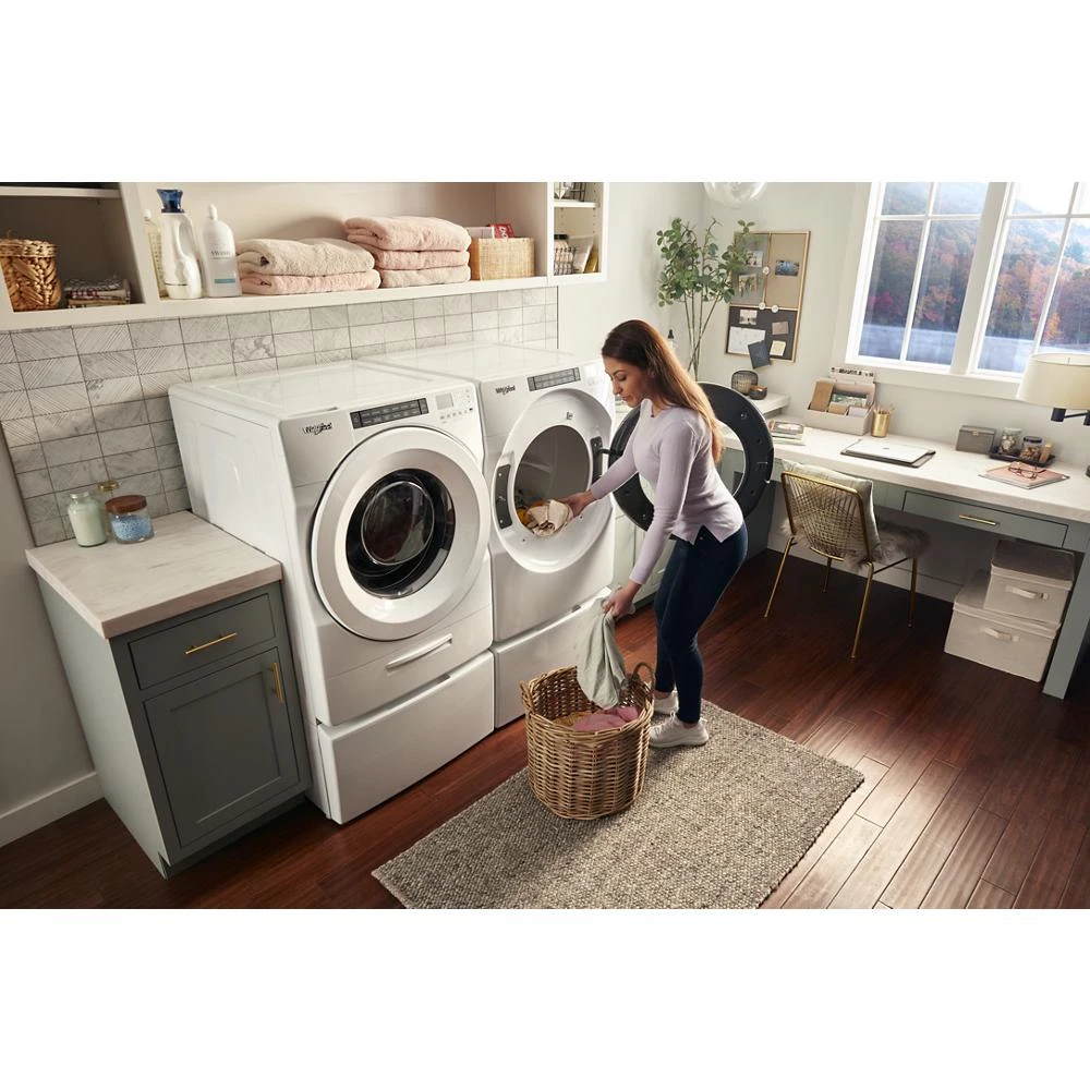 7.4 cu. ft. Front Load Electric Dryer with Intuitive Touch Controls WED5620HW