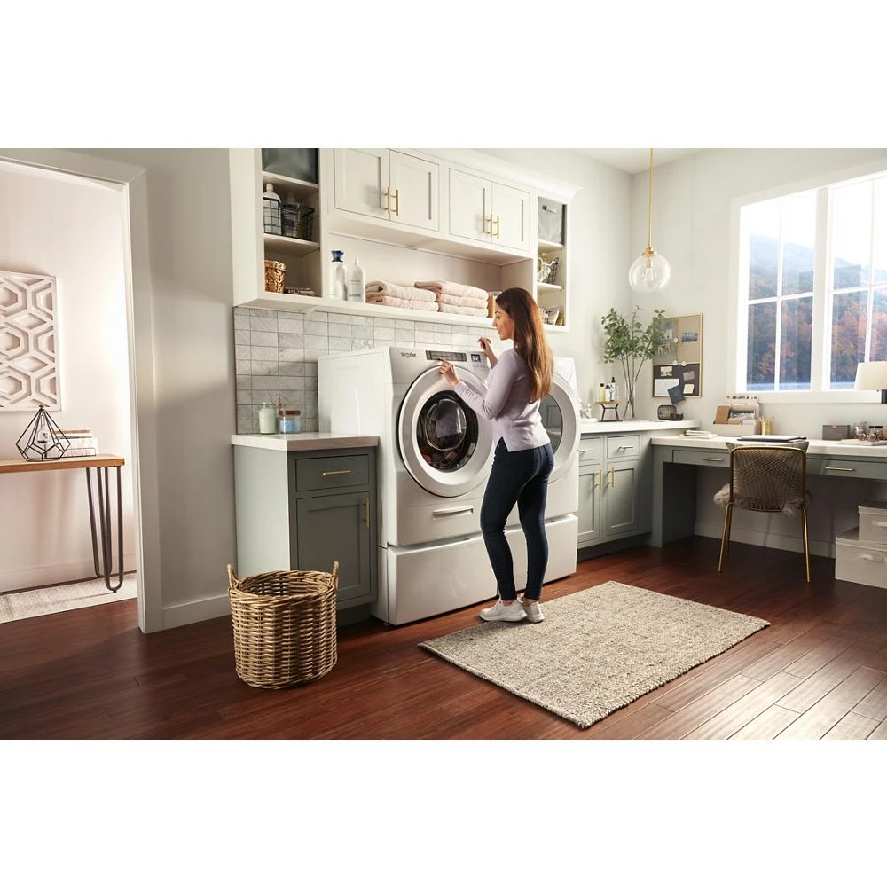 7.4 cu. ft. Front Load Electric Dryer with Intuitive Touch Controls WED5620HW