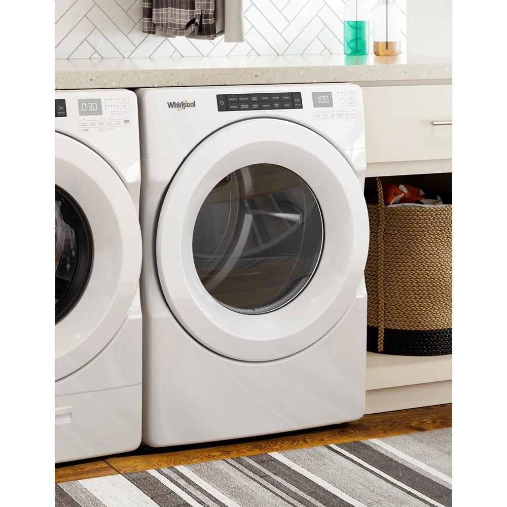 7.4 cu. ft. Front Load Electric Dryer with Intuitive Touch Controls WED5620HW
