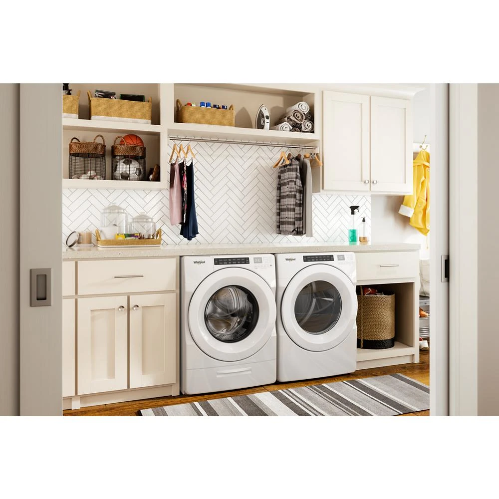 7.4 cu. ft. Front Load Electric Dryer with Intuitive Touch Controls WED5620HW