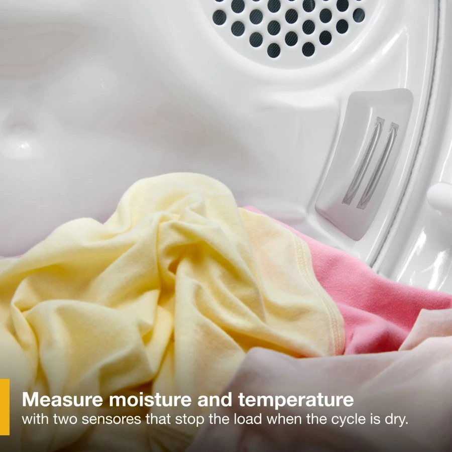 7.0 Cu. Ft. Whirlpool® Top Load Electric Dryer with Moisture Sensor WED6150PW