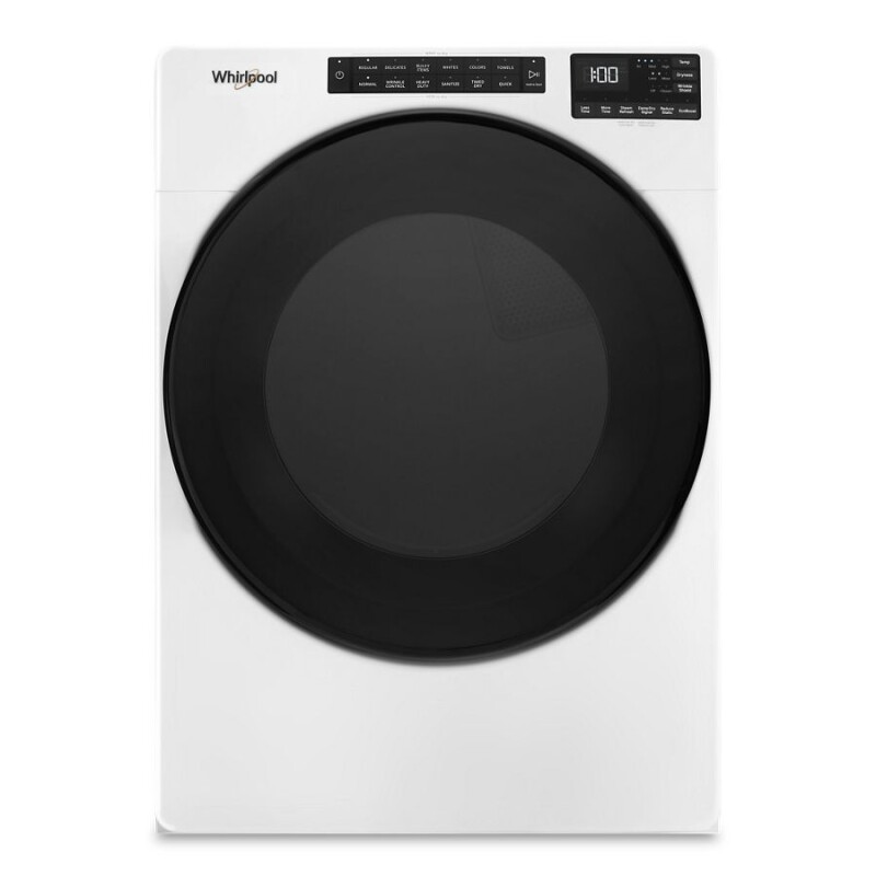 Whirlpool 7.4 Cu. Ft. Electric Wrinkle Shield Dryer with Steam White WED6605MW Picture 1