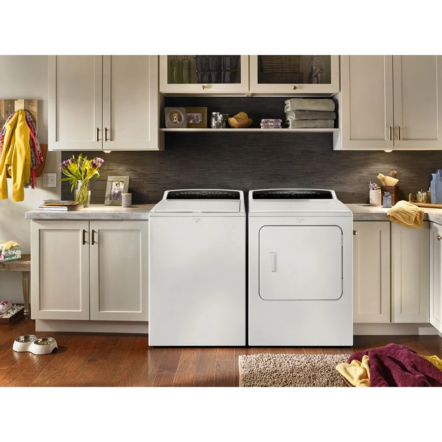 7.0 cu.ft Top Load HE Electric Dryer with AccuDry™, Intuitive Touch Controls WED7000DW