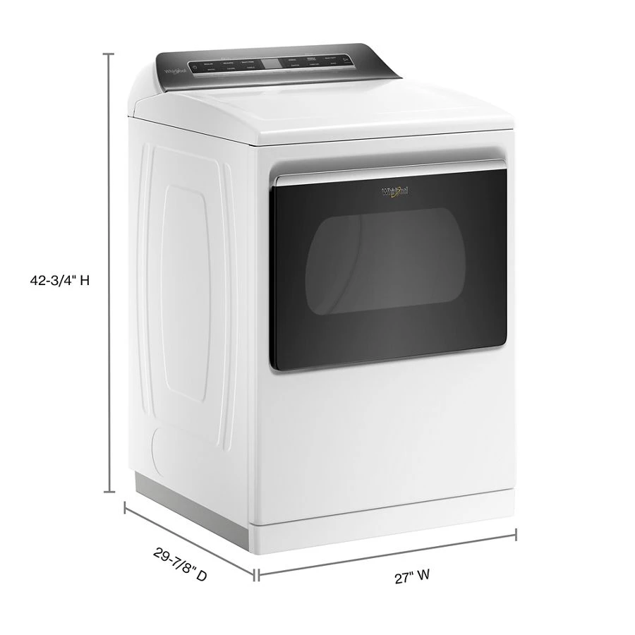 7.4 cu. ft. Smart Top Load Electric Dryer WED7120HW