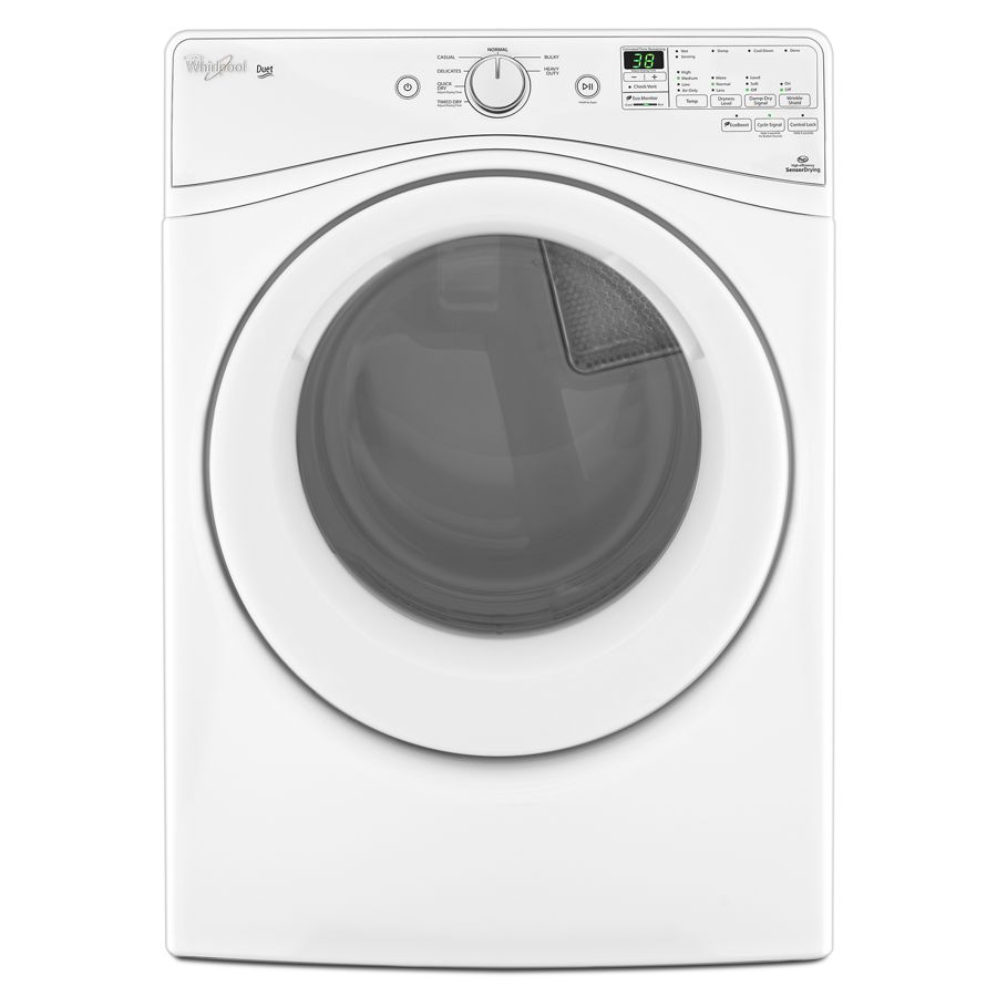 Whirlpool 7.3 cu. ft. Duet® High Efficiency Front Load Electric Dryer with ENERGY STAR® Qualification White WED81HEDW Picture 1