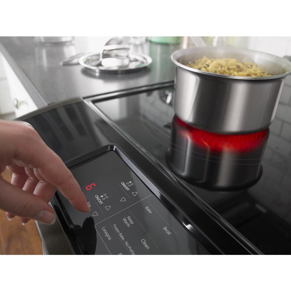 4.8 cu. ft. Guided Electric Front Control Range With The Easy-Wipe Ceramic Glass Cooktop WEE510S0FV