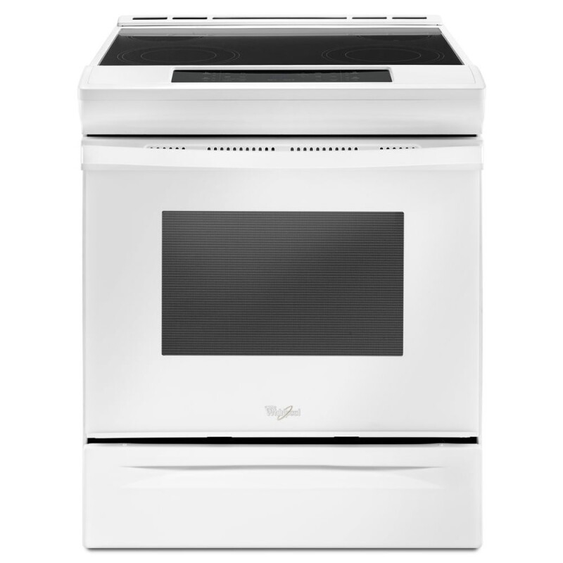 Whirlpool 4.8 cu. ft. Guided Electric Front Control Range With The Easy-Wipe Ceramic Glass Cooktop White WEE510S0FW Picture 1