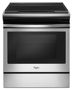 4.8 cu. ft. Guided Electric Front Control Range With The Easy-Wipe Ceramic Glass Cooktop WEE510SAGS