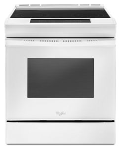 4.8 cu. ft. Guided Electric Front Control Range With The Easy-Wipe Ceramic Glass Cooktop WEE510SAGW