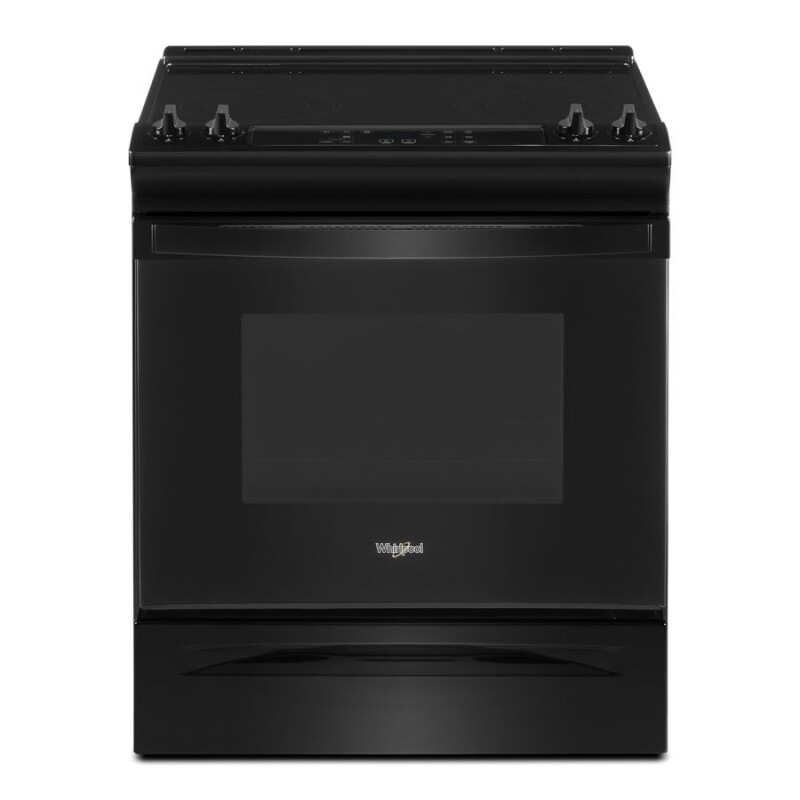 Whirlpool 4.8 Cu. Ft. Whirlpool® Electric Range with Frozen Bake™ Technology Black WEE515S0LB Picture 1