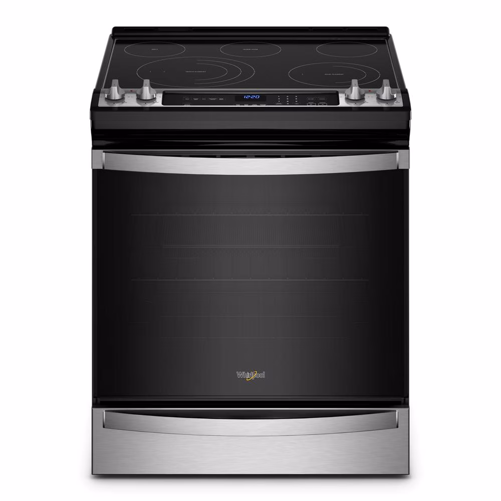Whirlpool 6.4 Cu. Ft. Electric 7-in-1 Air Fry Oven Fingerprint Resistant Stainless Steel WEE745H0LZ Picture 1