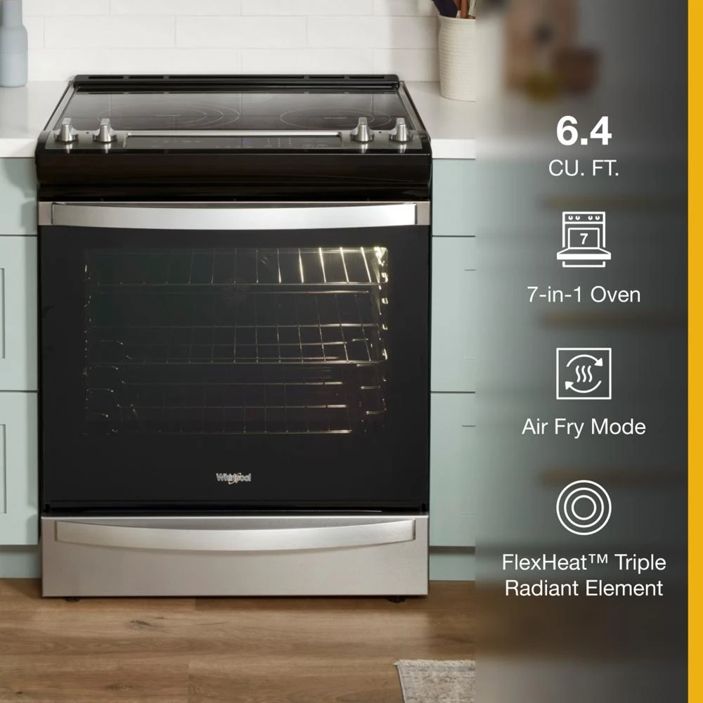 6.4 Cu. Ft. Electric 7-in-1 Air Fry Oven WEE745H0LZ