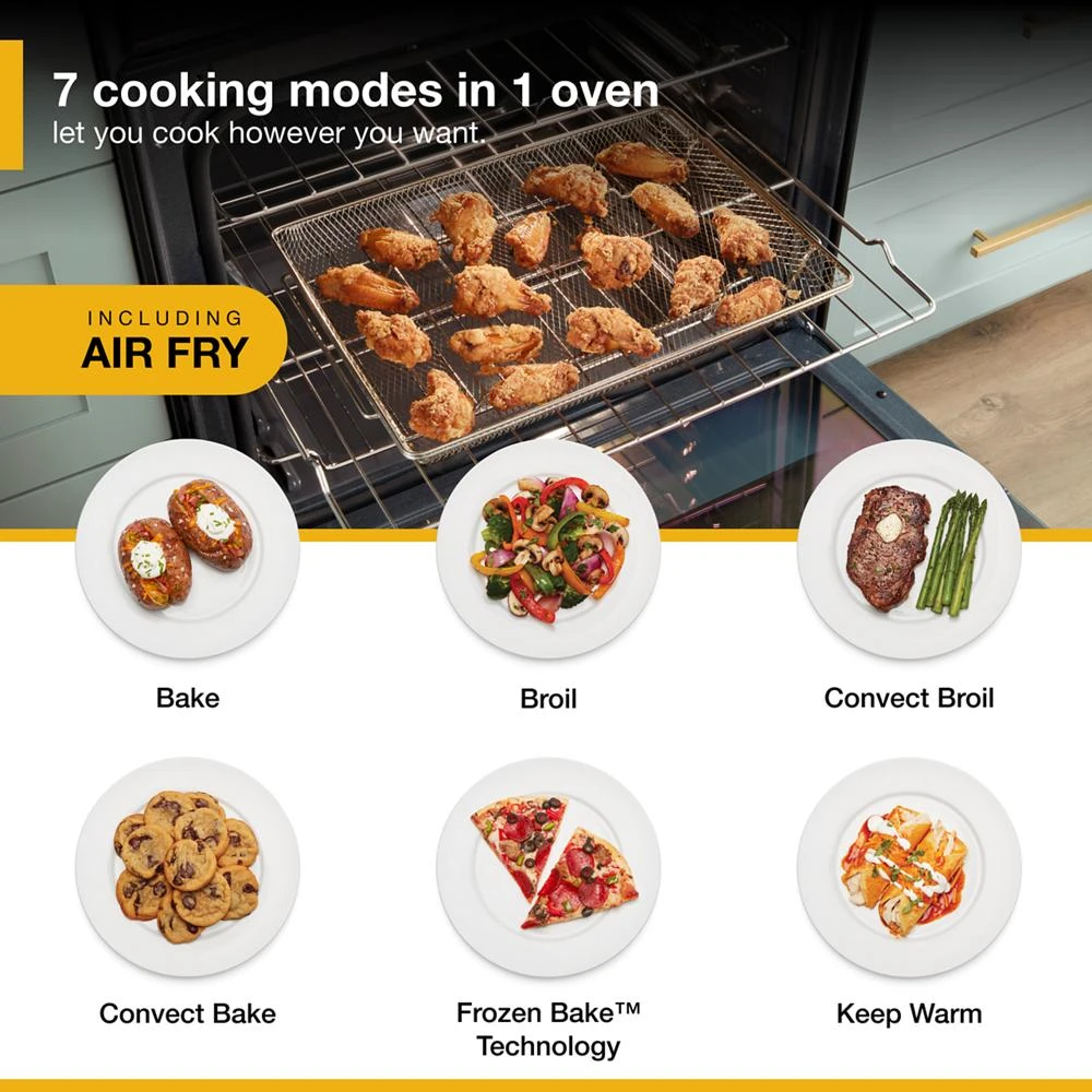 6.4 Cu. Ft. Electric 7-in-1 Air Fry Oven WEE745H0LZ