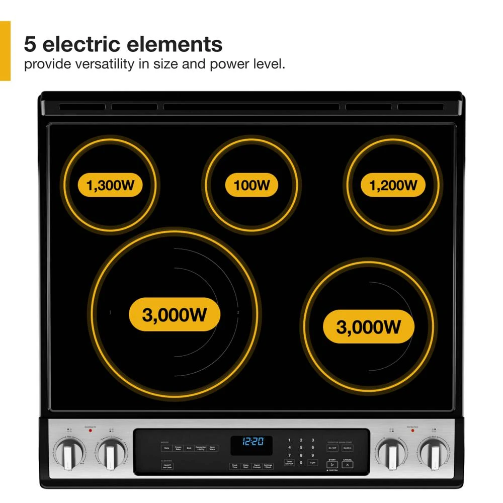 6.4 Cu. Ft. Electric 7-in-1 Air Fry Oven WEE745H0LZ