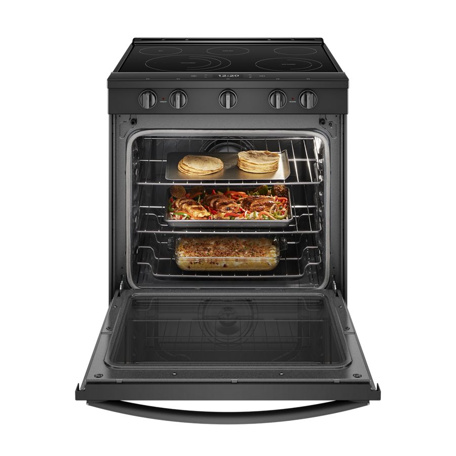 Whirlpool 6.4 cu. ft. Smart Slide-in Electric Range with Air Fry, when Connected Black WEE750H0HB Picture 1