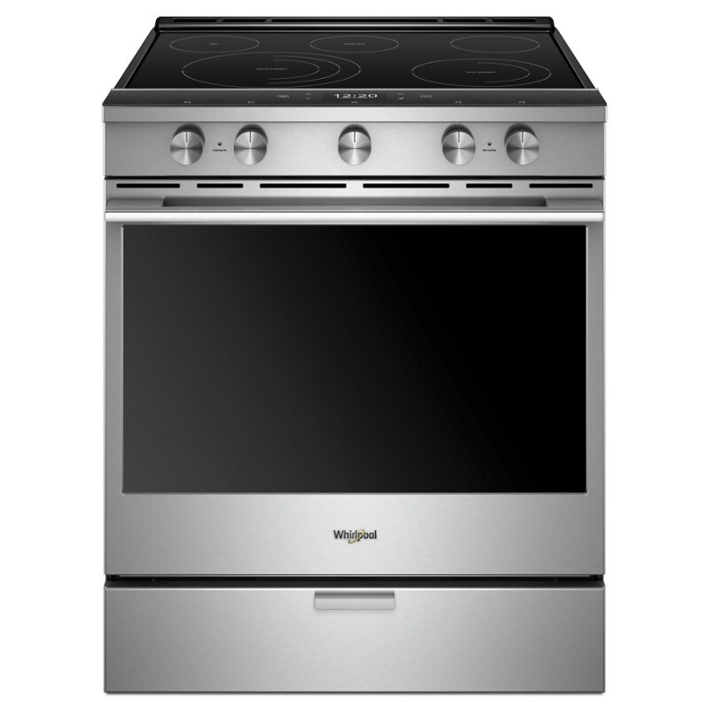 Whirlpool 6.4 cu. ft. Smart Slide-in Electric Range with Scan-to-Cook Technology Fingerprint Resistant Stainless Steel WEEA25H0HZ Picture 1