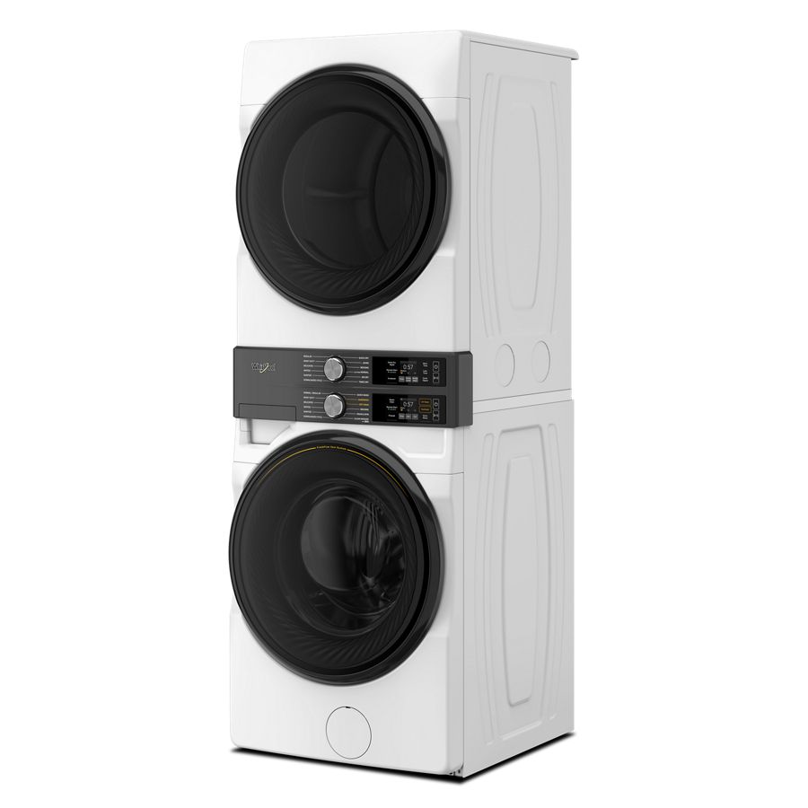 4.5 Cu. Ft. Smart Energy Star® Front Load Washer & 7.4 Cu. Ft. Electric Dryer Laundry Tower With Freshflowtm Vent System & Uv Clean Technology WEF5727TW
