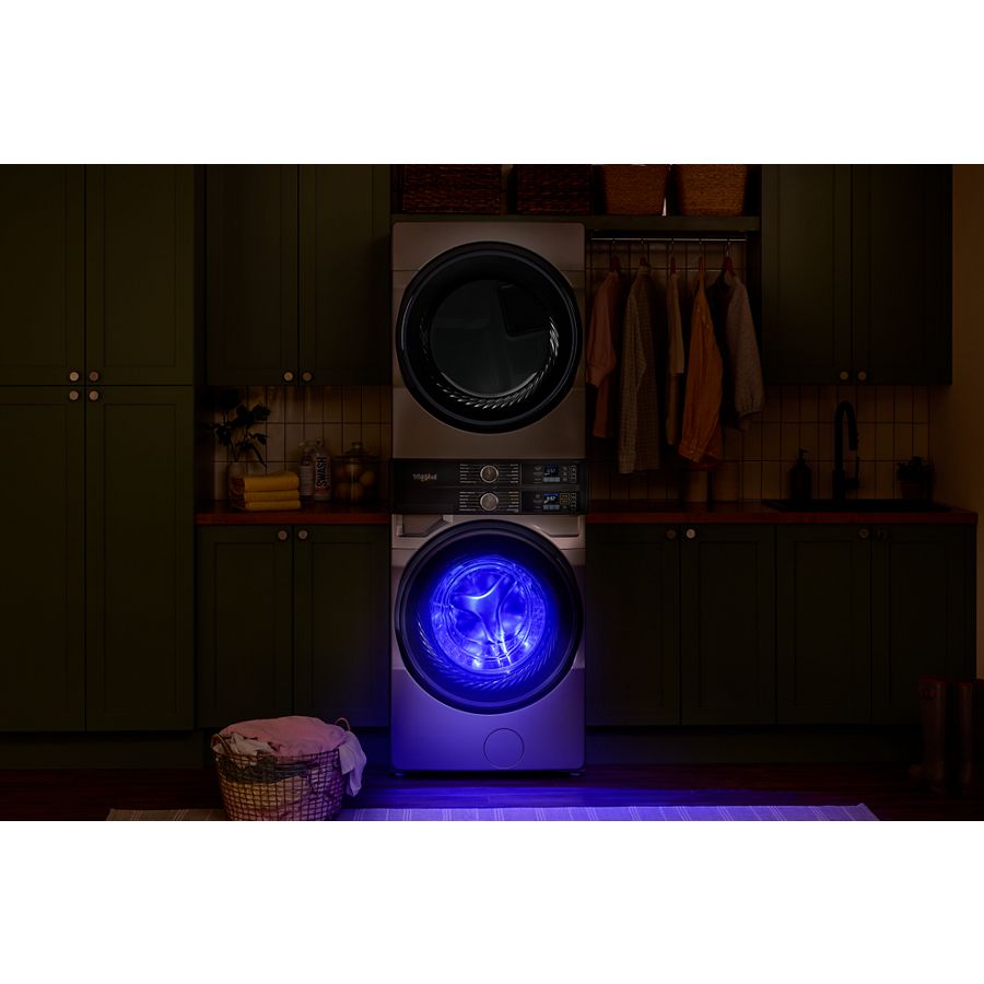 4.5 Cu. Ft. Smart Energy Star® Front Load Washer & 7.4 Cu. Ft. Electric Dryer Laundry Tower With Freshflowtm Vent System & Uv Clean Technology WEF5727TW