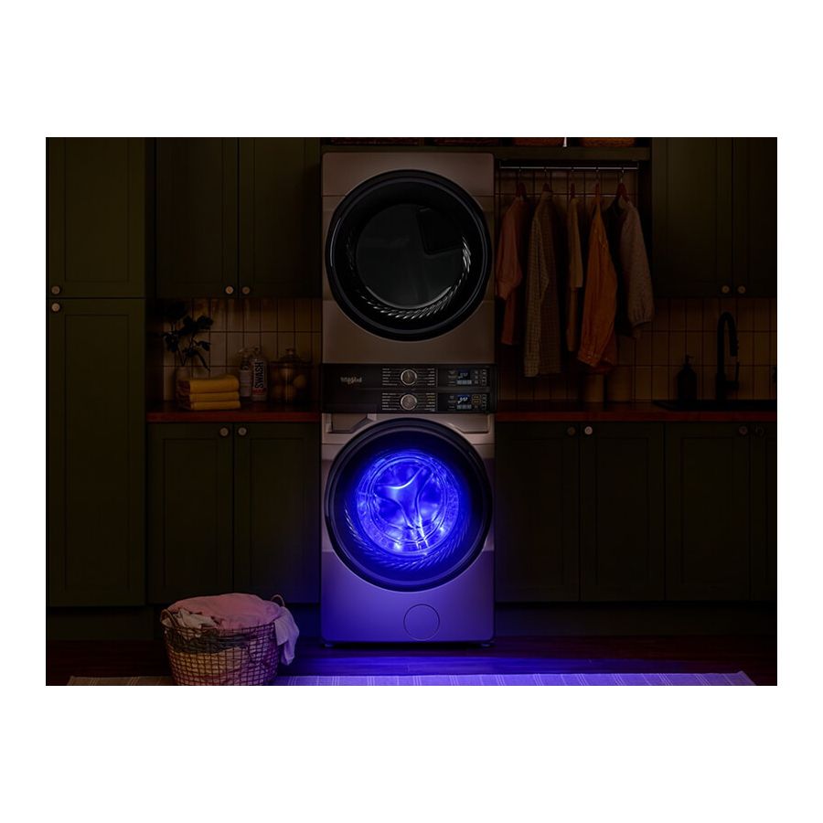 4.5 Cu. Ft. Smart Energy Star® Front Load Washer & 7.4 Cu. Ft. Electric Dryer Laundry Tower With Freshflowtm Vent System & Uv Clean Technology WEF5727TW