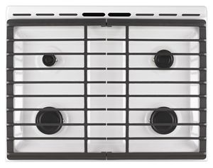 5.0 cu. ft. Front Control Gas Range with Cast-Iron Grates WEG515S0FW