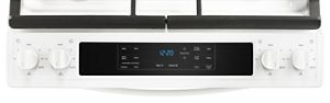 5.0 cu. ft. Front Control Gas Range with Cast-Iron Grates WEG515S0FW