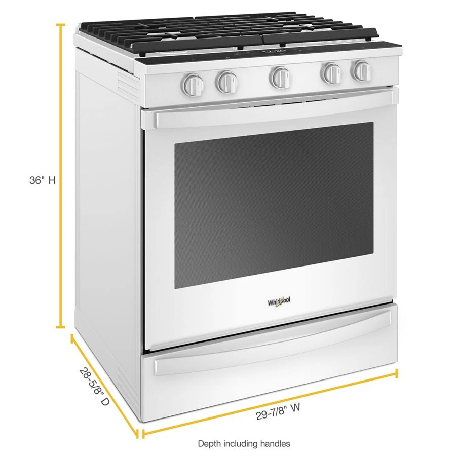 5.8 Cu. Ft. Smart Slide-in Gas Range With Air Fry, When Connected WEG750H0HW