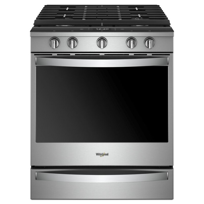 Whirlpool 5.8 cu. ft. Smart Slide-in Gas Range with Air Fry, when Connected Fingerprint Resistant Stainless Steel WEG750H0HZ Picture 1