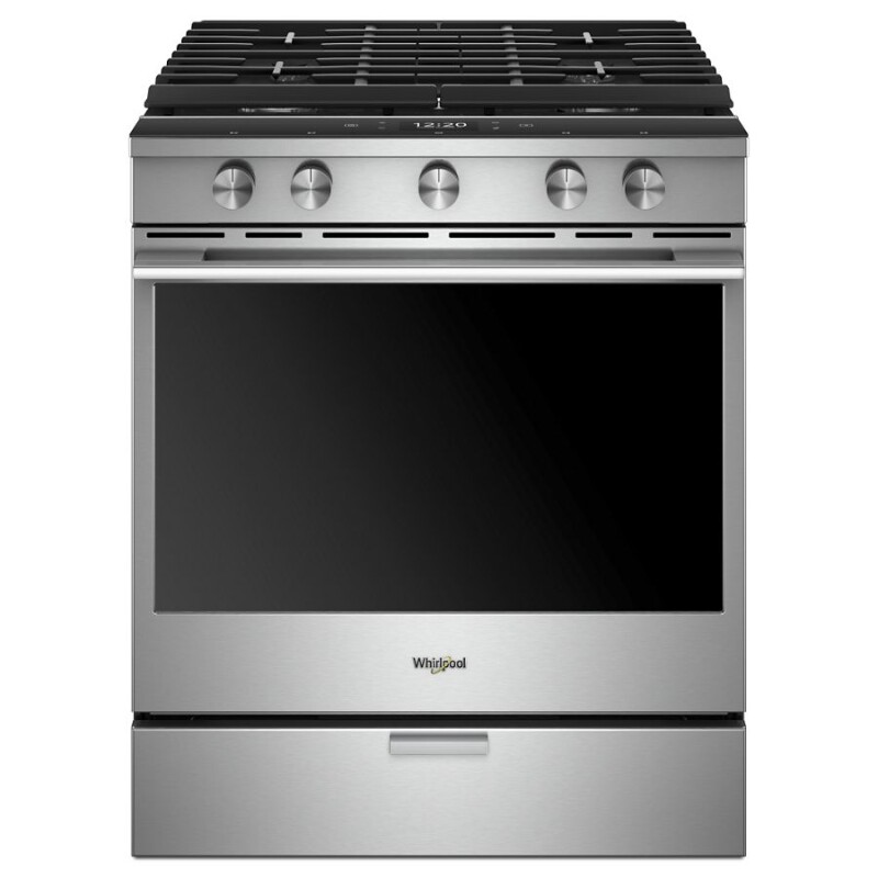Whirlpool 5.8 cu. ft. Smart Slide-in Gas Range with EZ-2-Lift™ Hinged Cast-Iron Grates Fingerprint Resistant Stainless Steel WEGA25H0HZ Picture 1