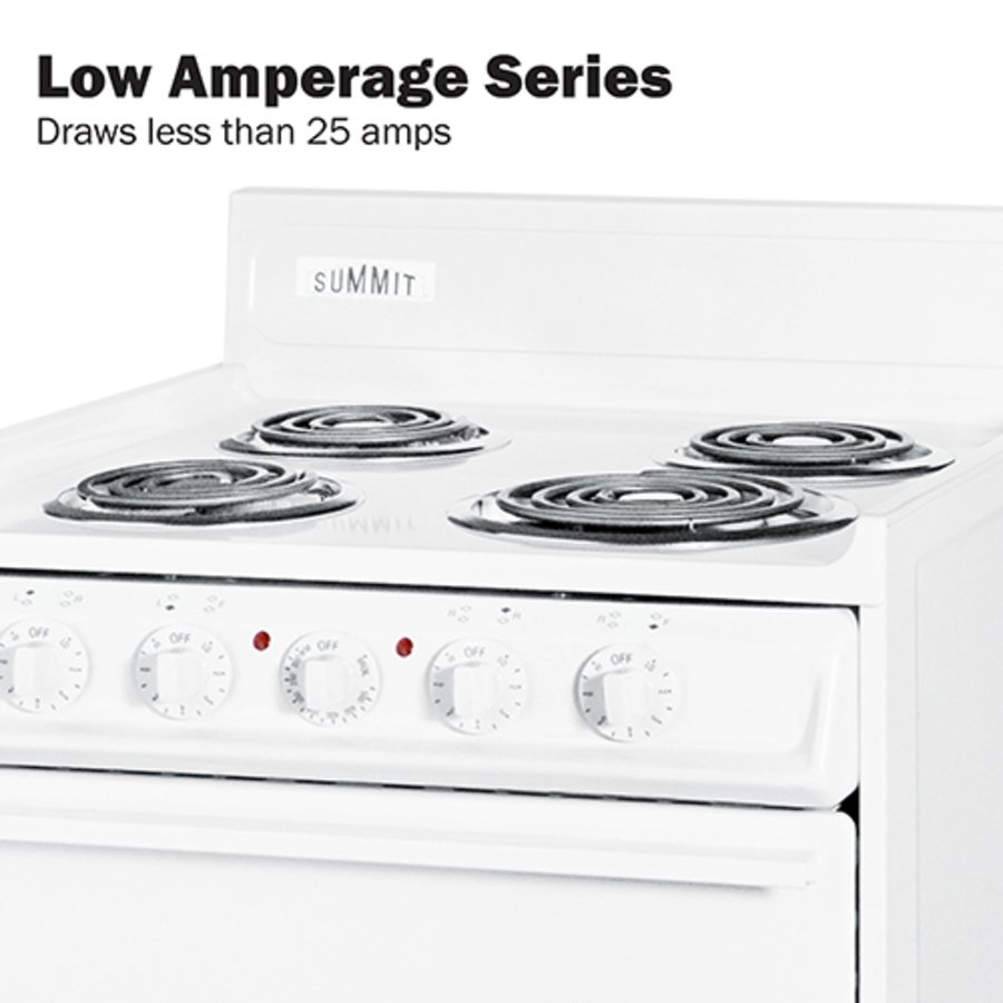 20" Wide Electric Coil Top Range WEM110