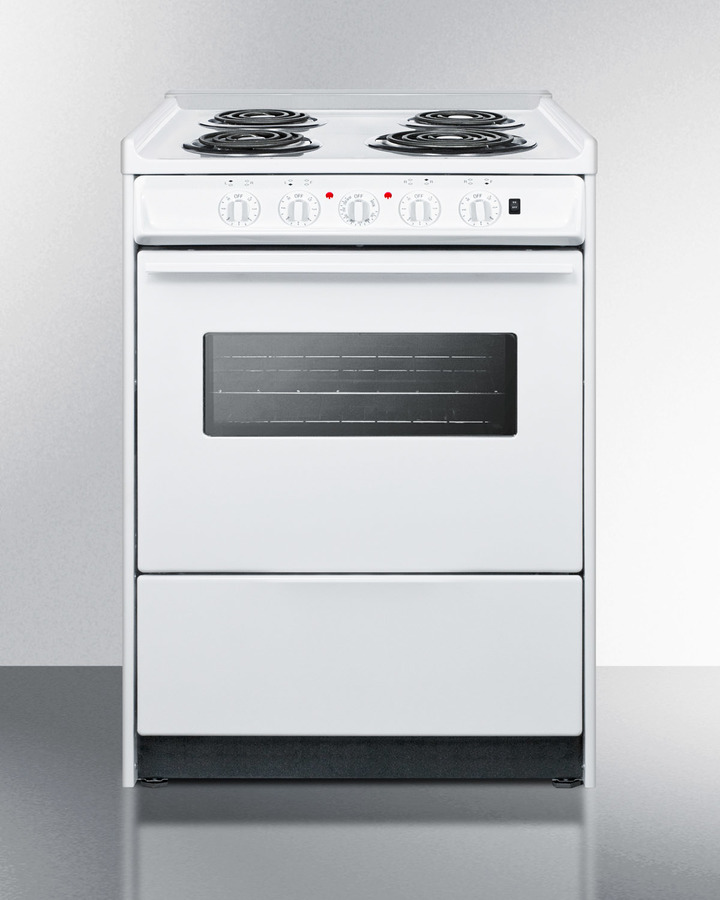 24" Wide Electric Coil Top Range WEM610RW