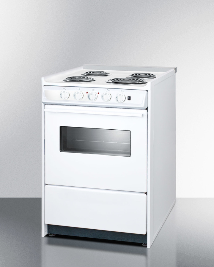 24" Wide Electric Coil Top Range WEM610RW