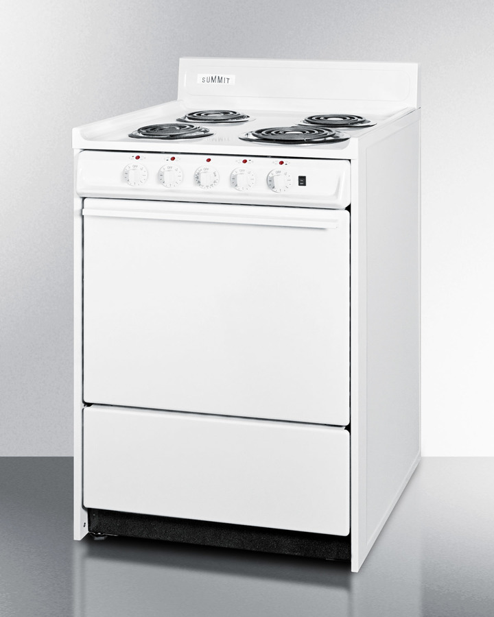 24" Wide Electric Coil Top Range WEM6171Q