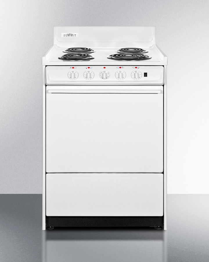 24" Wide Electric Coil Top Range WEM6171Q
