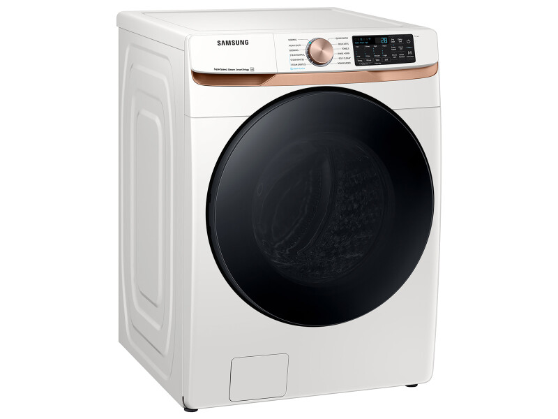 5.0 cu. ft. Extra Large Capacity Smart Front Load Washer with Super Speed Wash and Steam in Ivory WF50BG8300AEUS