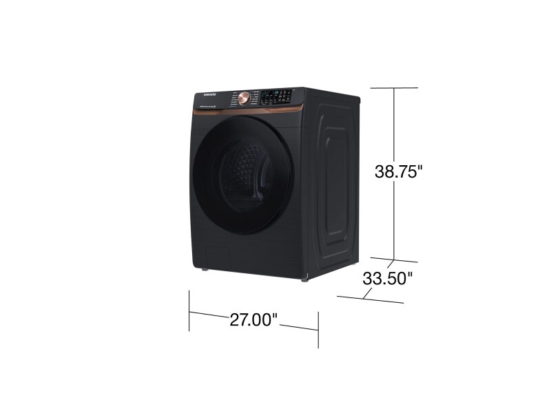 5.0 cu. ft. Extra Large Capacity Smart Front Load Washer with Super Speed Wash and Steam in Brushed Black WF50BG8300AVUS