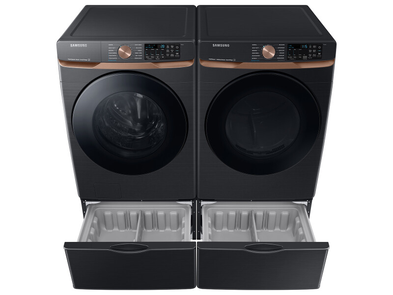 5.0 cu. ft. Extra Large Capacity Smart Front Load Washer with Super Speed Wash and Steam in Brushed Black WF50BG8300AVUS
