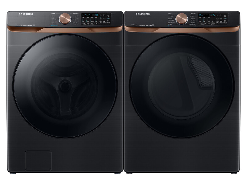5.0 cu. ft. Extra Large Capacity Smart Front Load Washer with Super Speed Wash and Steam in Brushed Black WF50BG8300AVUS