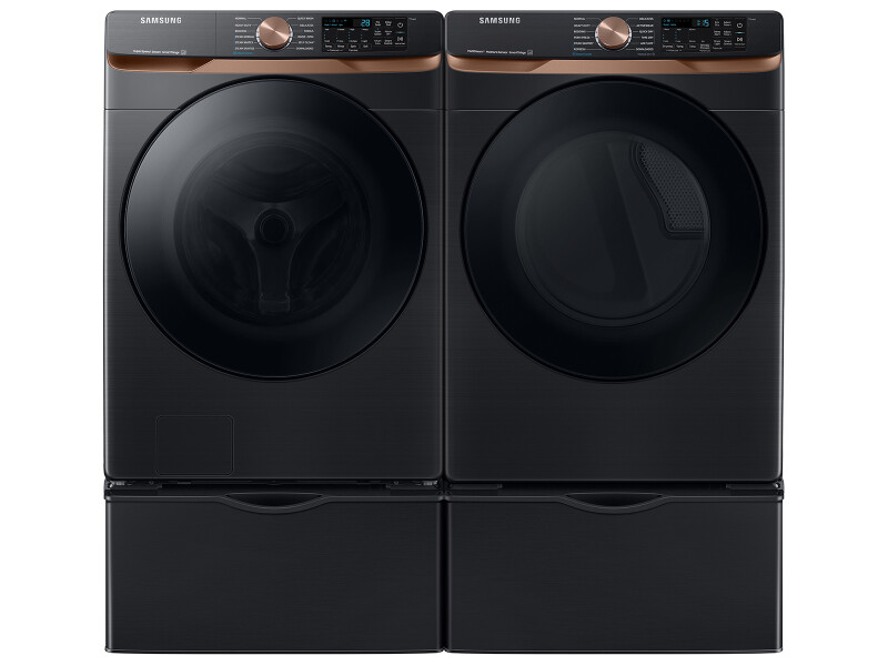 5.0 cu. ft. Extra Large Capacity Smart Front Load Washer with Super Speed Wash and Steam in Brushed Black WF50BG8300AVUS