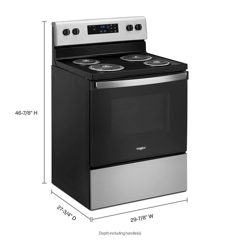 4.8 cu. ft. Electric Range with Keep Warm setting WFC150M0JS