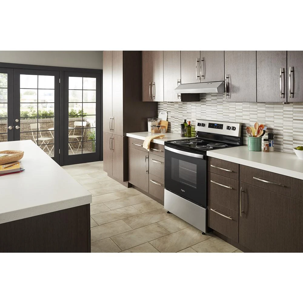 4.8 cu. ft. Electric Range with Keep Warm setting WFC150M0JS
