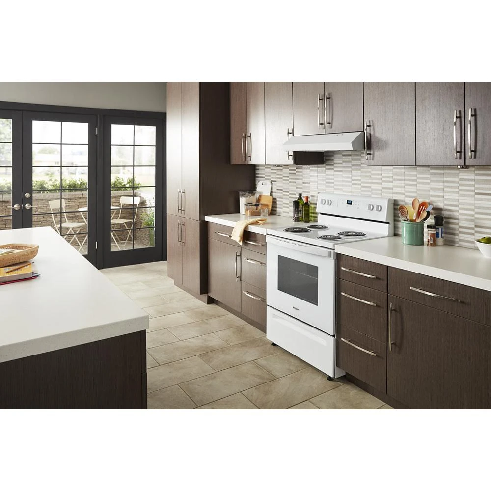4.8 cu. ft. Electric Range with Keep Warm setting WFC150M0JW