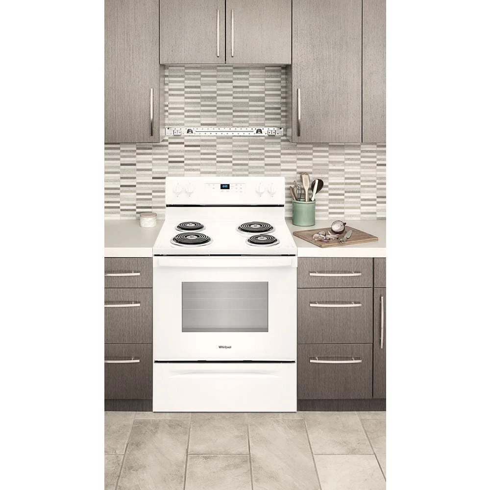 4.8 cu. ft. Electric Range with Keep Warm setting WFC150M0JW